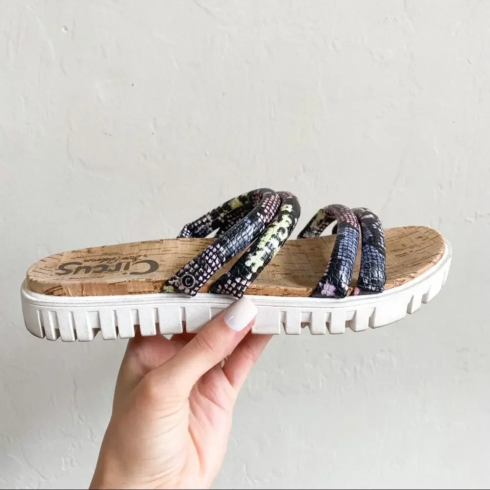Sam Edelman‎ Platform Snakeskin Sandals